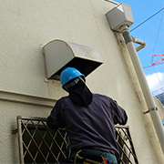 エアコン屋外ダクト工事