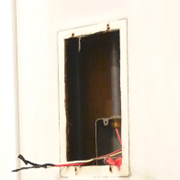漏電火災警報器交換中